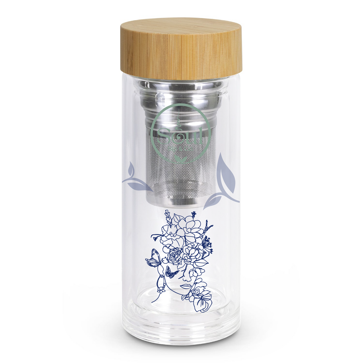 Soul Sip and Co - Herbal Tea Infuser - Glass Bottle - Ascend blend logo