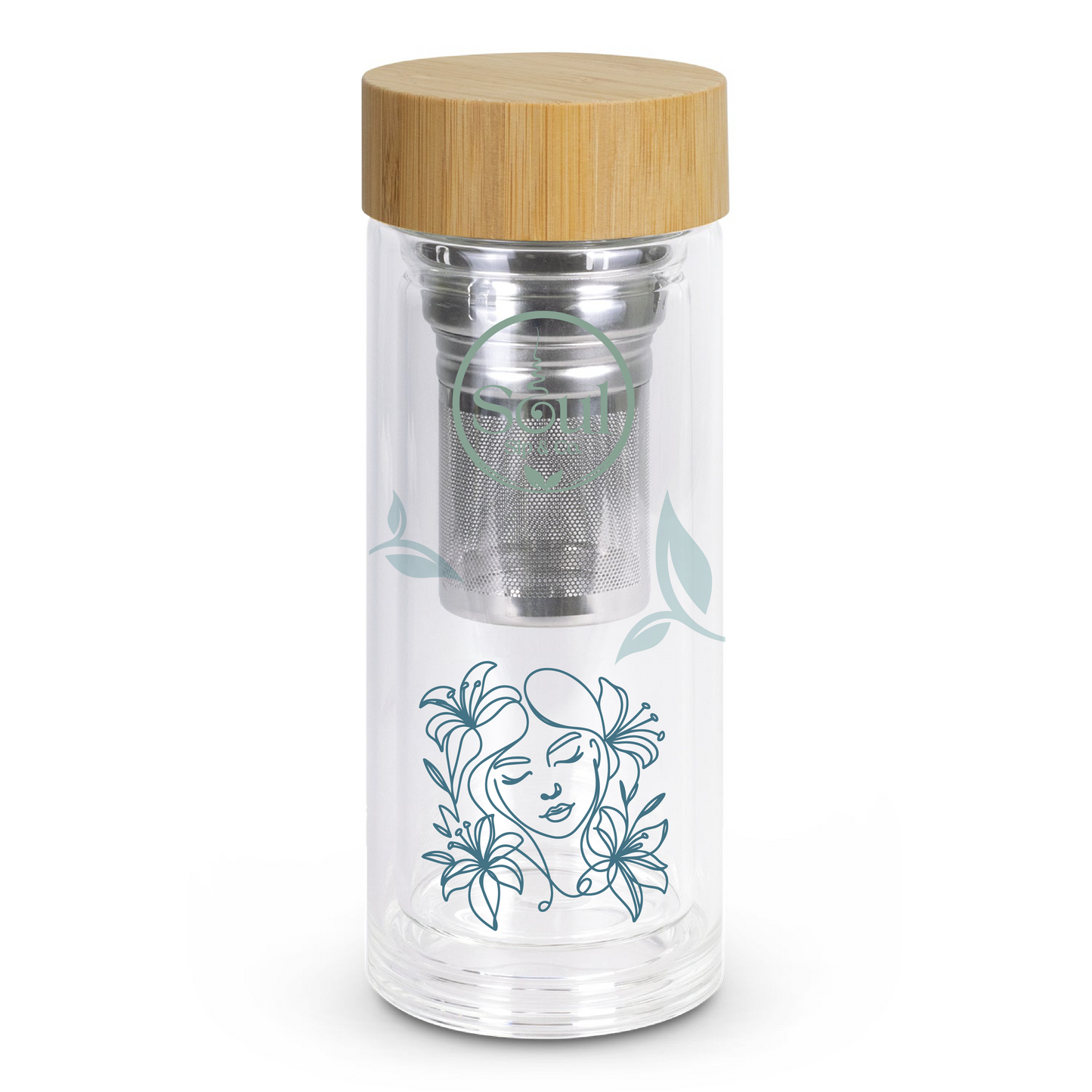 Soul Sip and Co - Herbal Tea Infuser - Glass Bottle Tumbler - Dream blend logo
