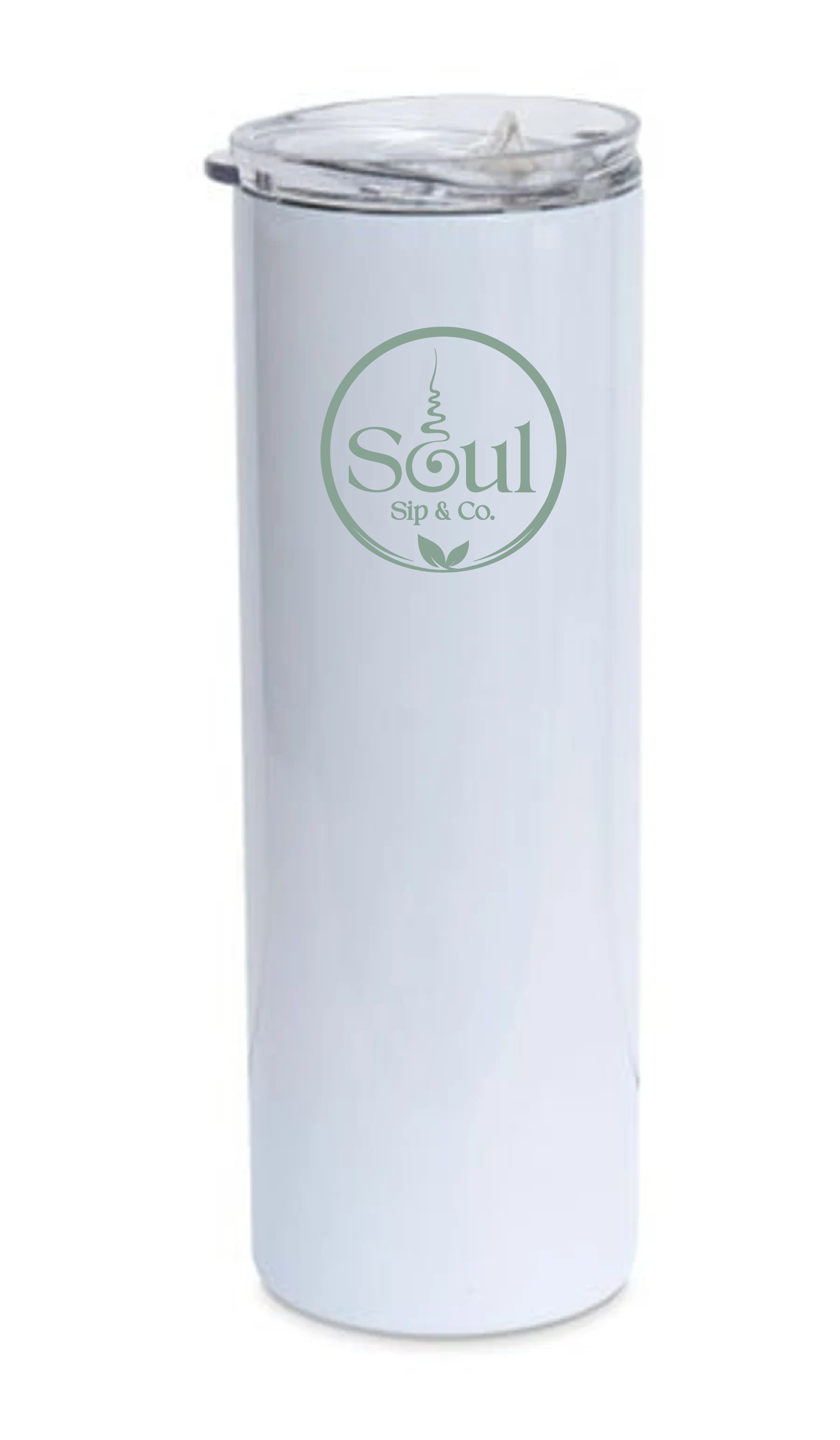 Soul Sip and Co - Insulated Tumbler with lid - tall - logo only image