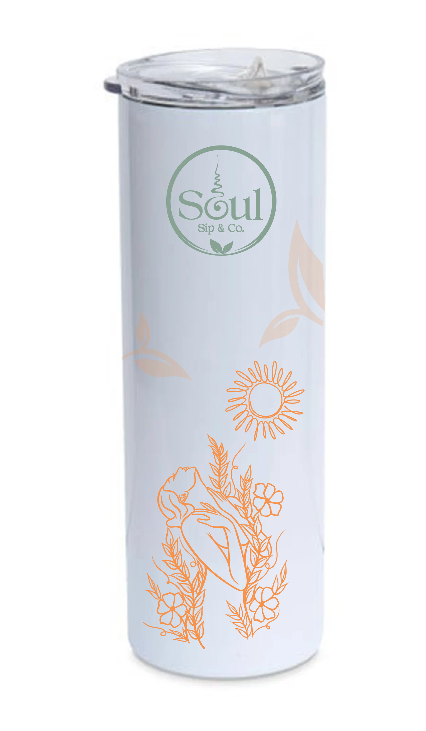 Soul Sip and Co - Insulated Tumbler with lid - tall - rise tea blend image