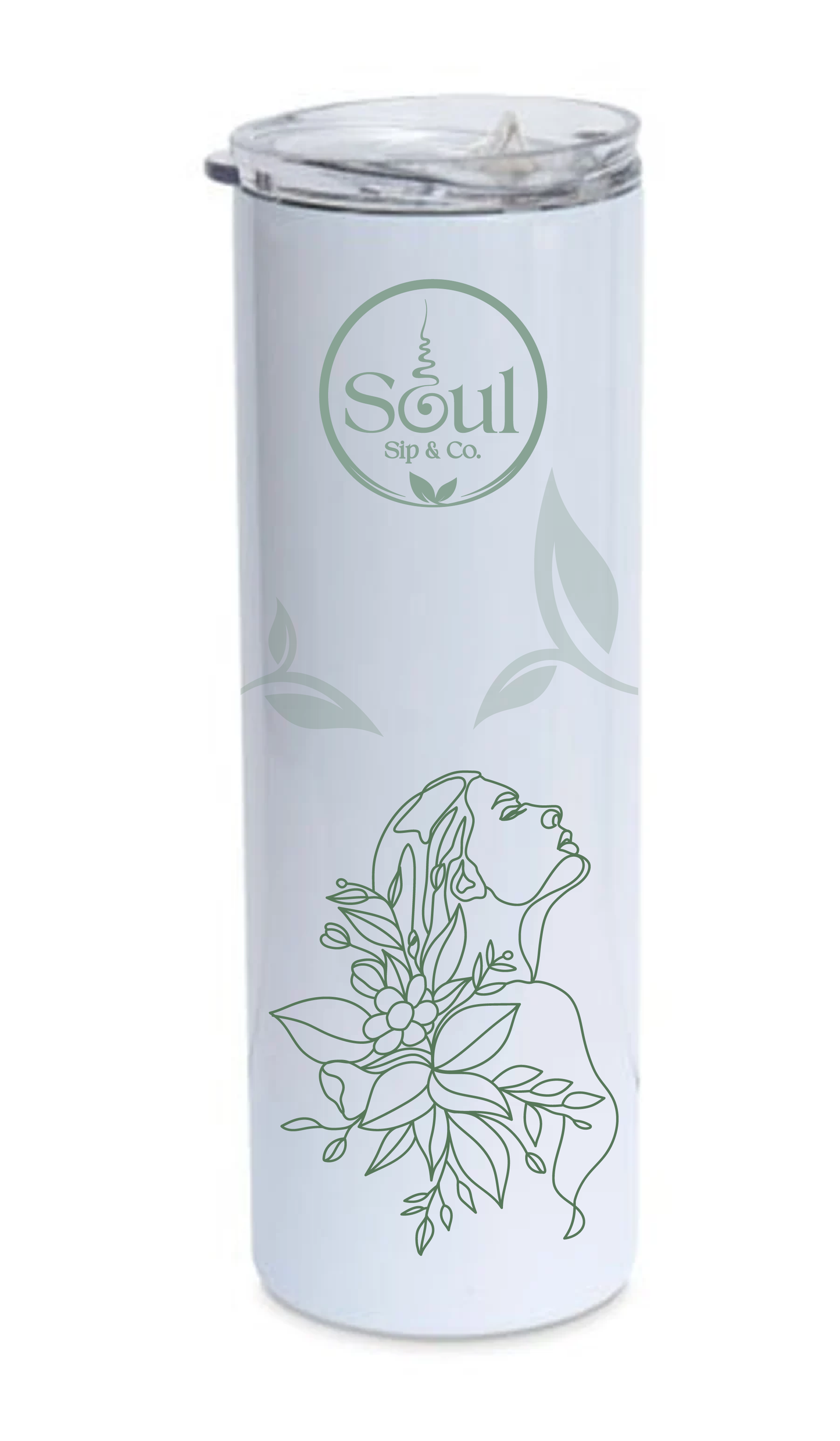 Soul Sip and Co - Insulated Tumbler with lid - tall - Serenity tea blend image