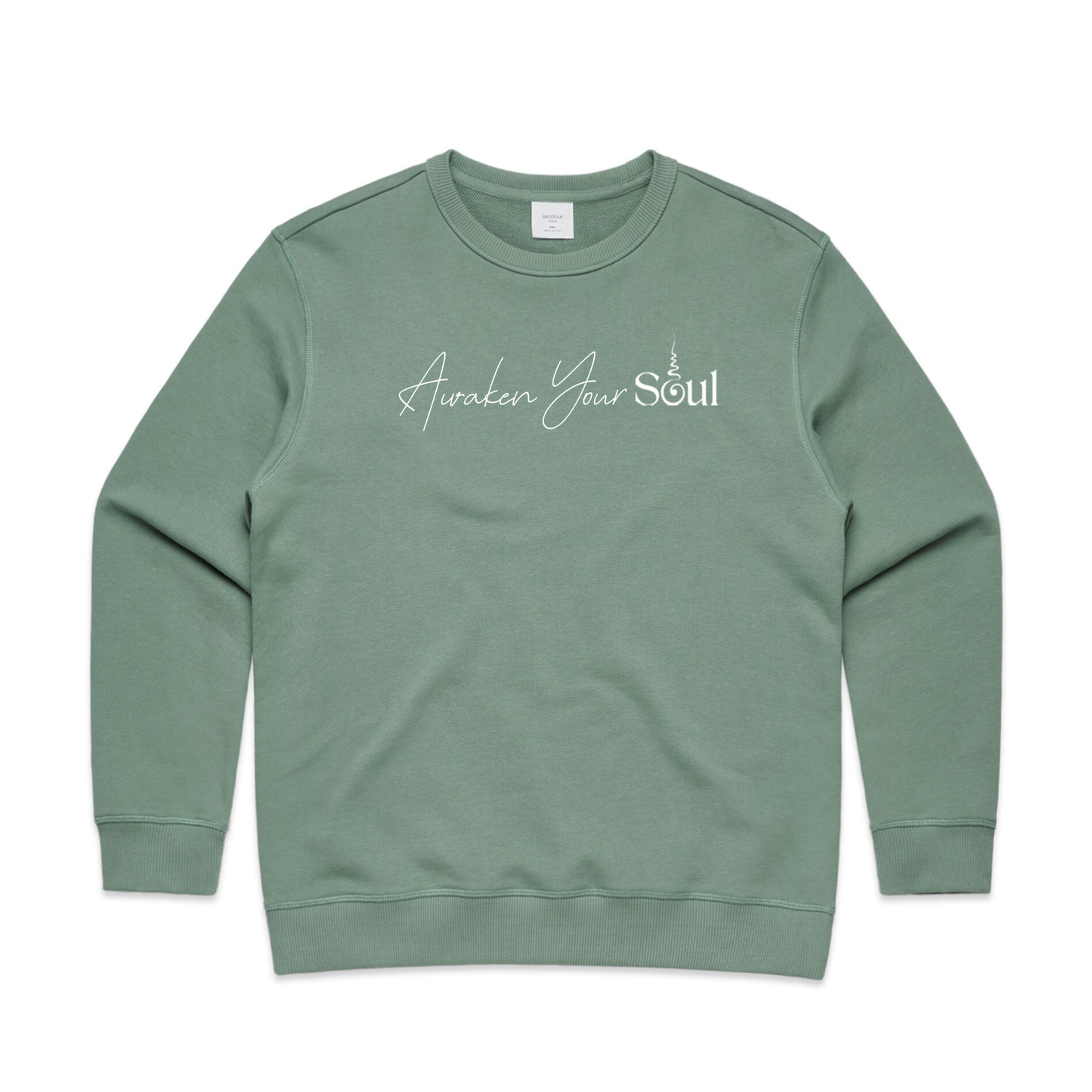Soul Sip and Co - Crew Neck Jumper with quote - Awaken your soul - Front image 