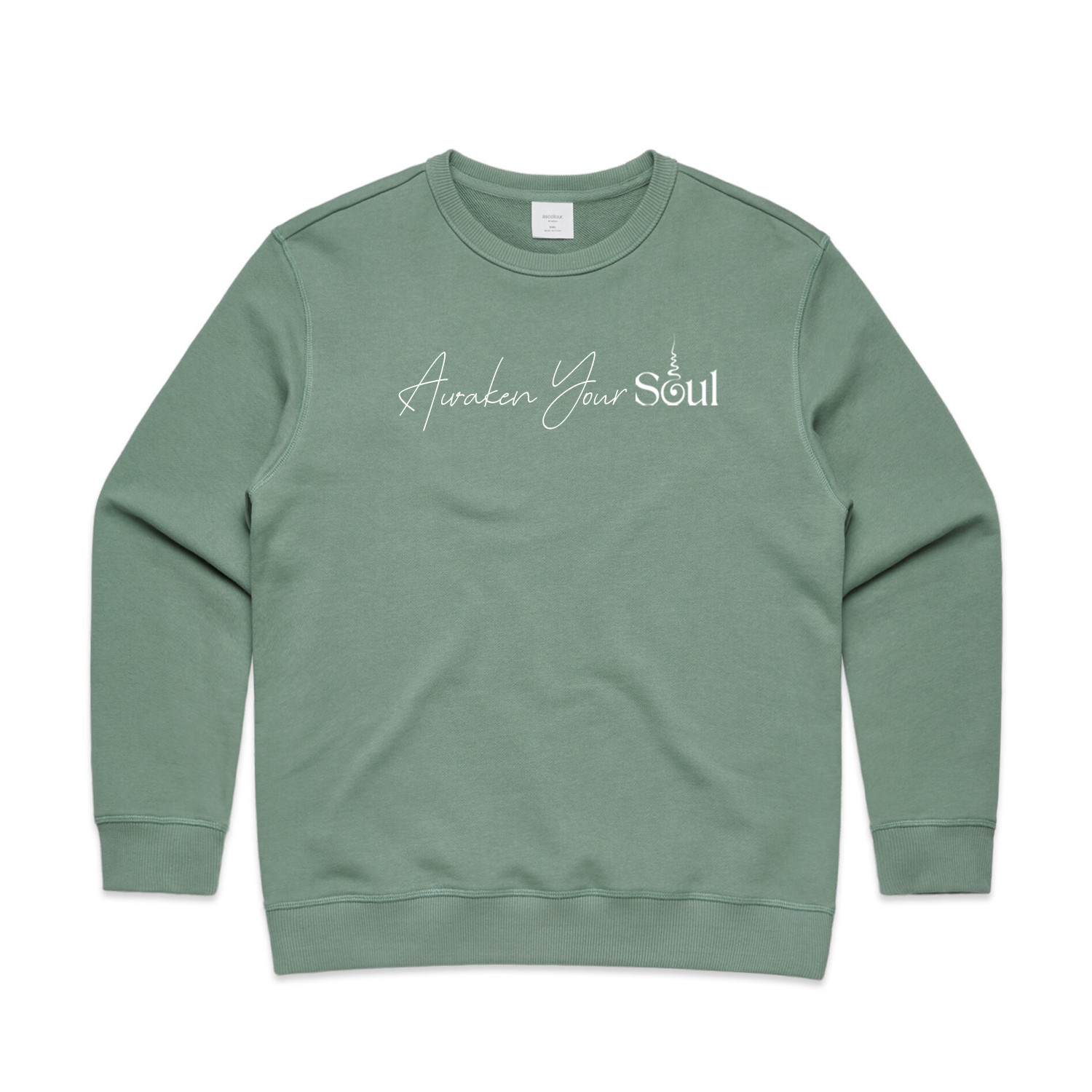 Soul Sip and Co - Crew Neck Jumper with quote - Awaken your soul - Front image 
