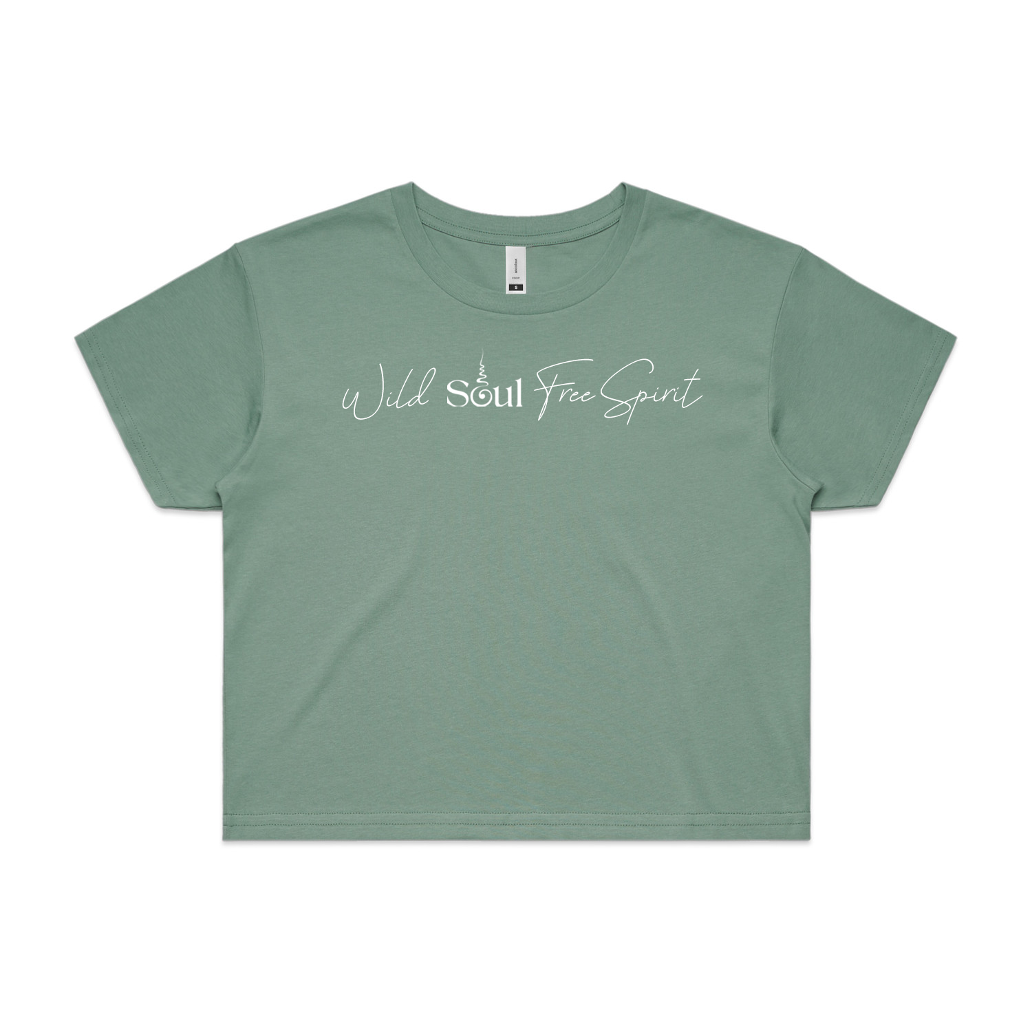 Soul Sip and Co - Cropped Tshirt Ladies with Quote - Wild Soul Free Spirit