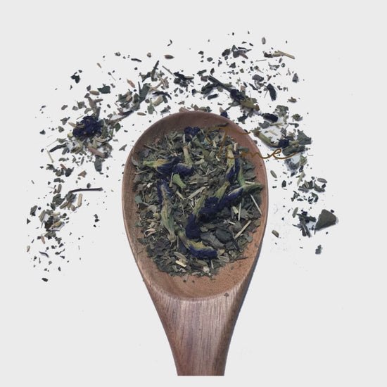 Soul Sip and Co- Ascend Tea Blend Video - 100% Blue Butterfly Pea - Organic Herbal Wellness Loose leaf Tea 